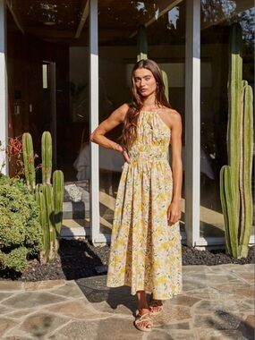 Floral Halter Neck Dress